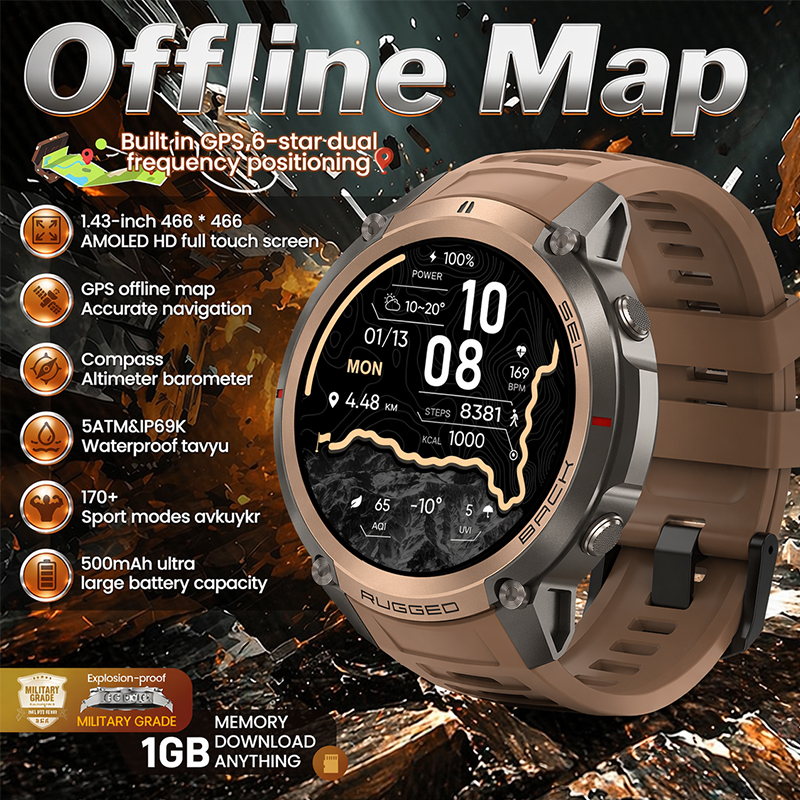 Lifestyle Of Japanese - Outdoor Sport Smart Watch 500mAh Battery