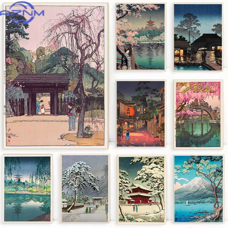 AZNM Retro Ukiyo-e Traditional - Japanese Lifestyle And Traditions บทวิจารณ์และราคา
