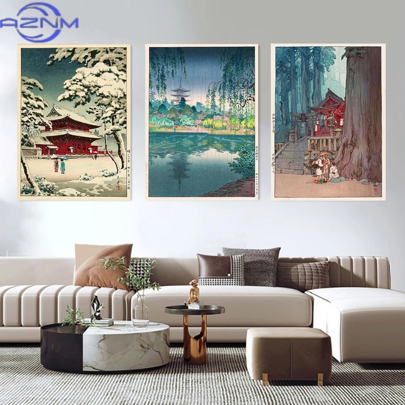 AZNM Retro Ukiyo-e Traditional - Japanese Lifestyle And Traditions บทวิจารณ์และราคา