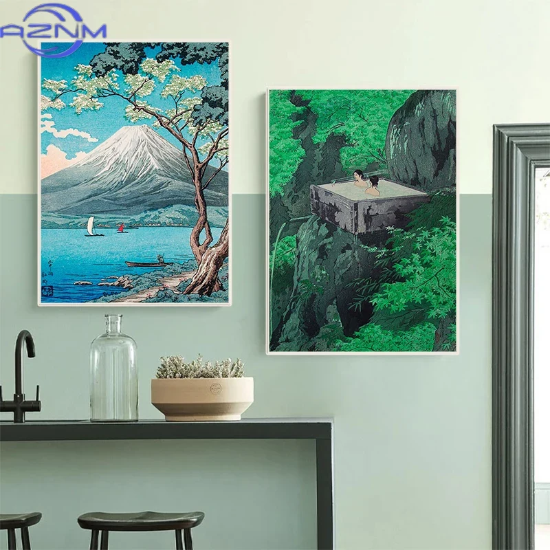 AZNM Retro Ukiyo-e Traditional - Japanese Lifestyle And Traditions บทวิจารณ์และราคา