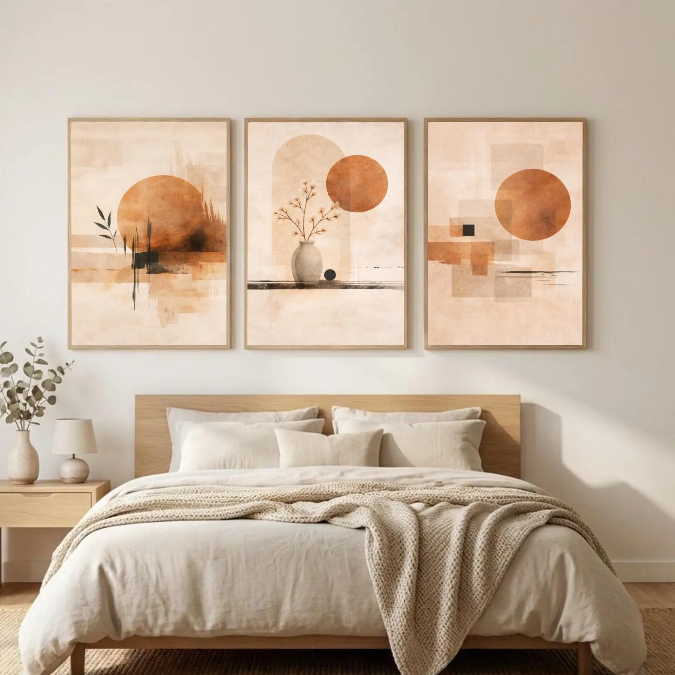 3PCS  Neutral Abstract Sun Pos - Lifestyle Of Japanese บทวิจารณ์และราคา