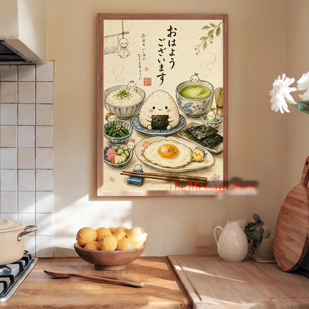 Watercolors Kitchen Still Life - Japanese Lifestyle Food บทวิจารณ์และราคา
