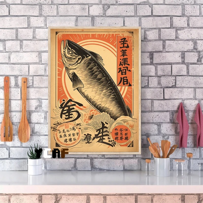 Vintage Japanese Food Poster C - Japanese Lifestyle Food บทวิจารณ์และราคา