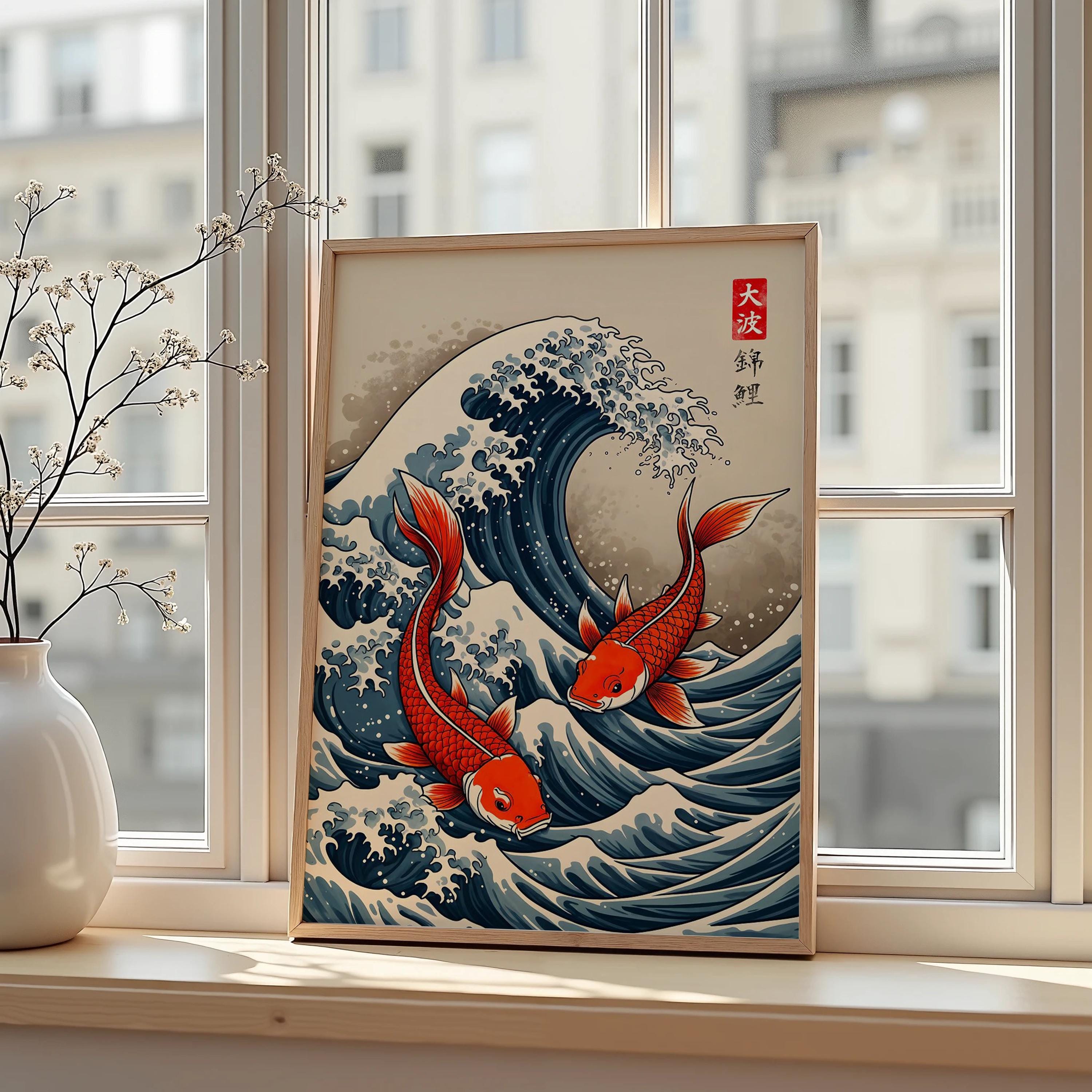 Japanese Red Koi Fish Canvas P - Lifestyle Of Japanese บทวิจารณ์และราคา