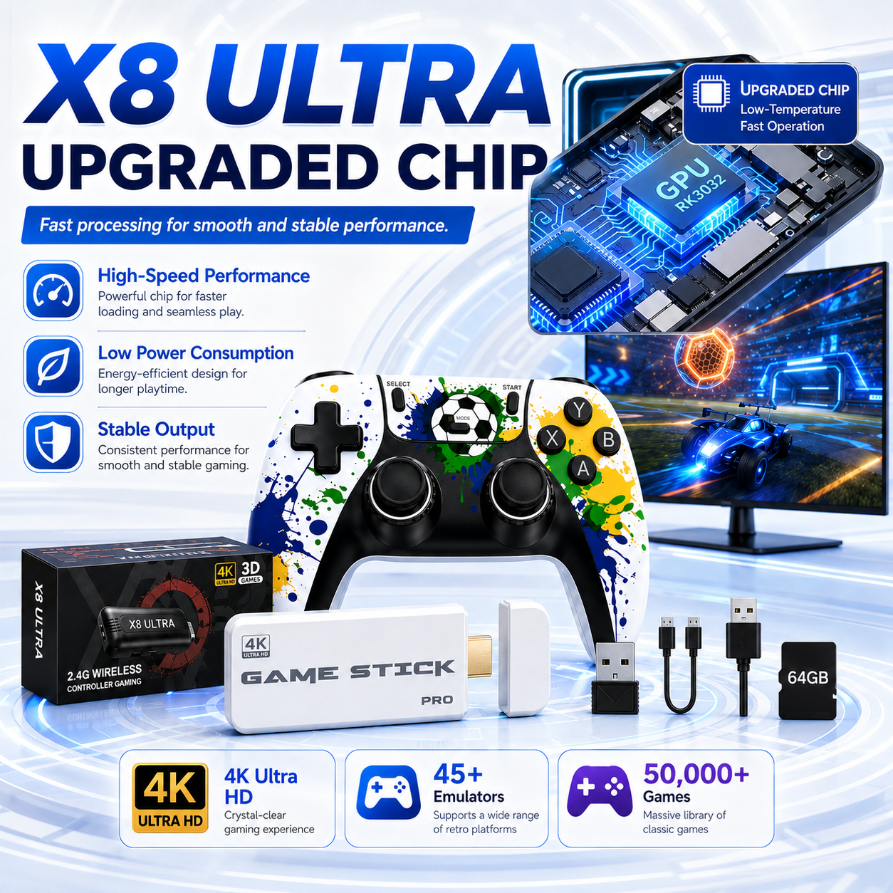 X8 Ultra 4K  Game Console 5000 - Japanese Lifestyle And Traditions บทวิจารณ์และราคา
