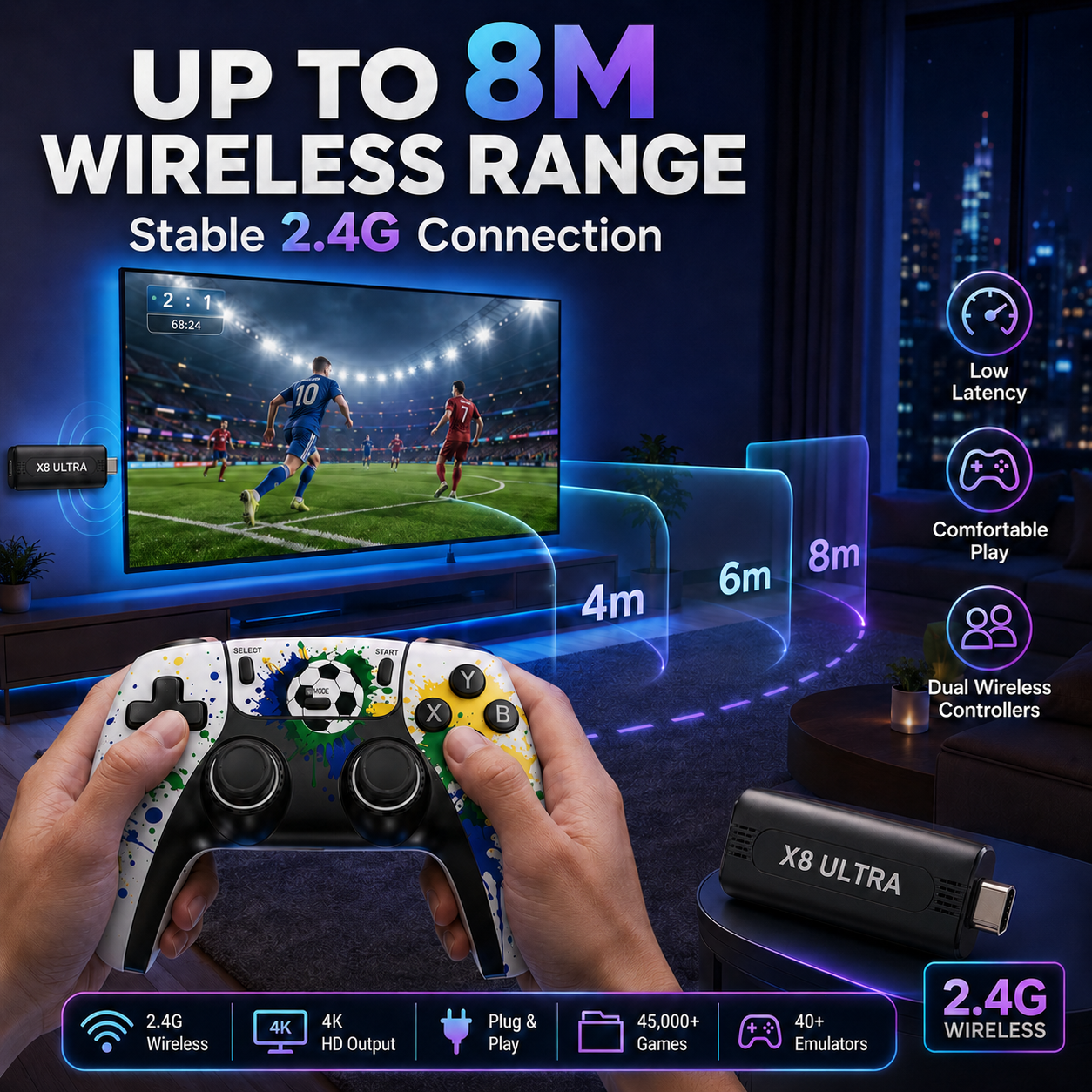 X8 Ultra 4K  Game Console 5000 - Japanese Lifestyle And Traditions บทวิจารณ์และราคา