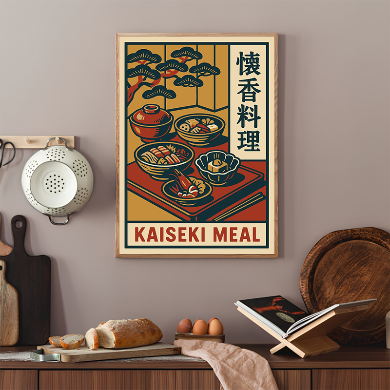 Vintage Style Japanese Food Po - Japanese Lifestyle And Traditions บทวิจารณ์และราคา