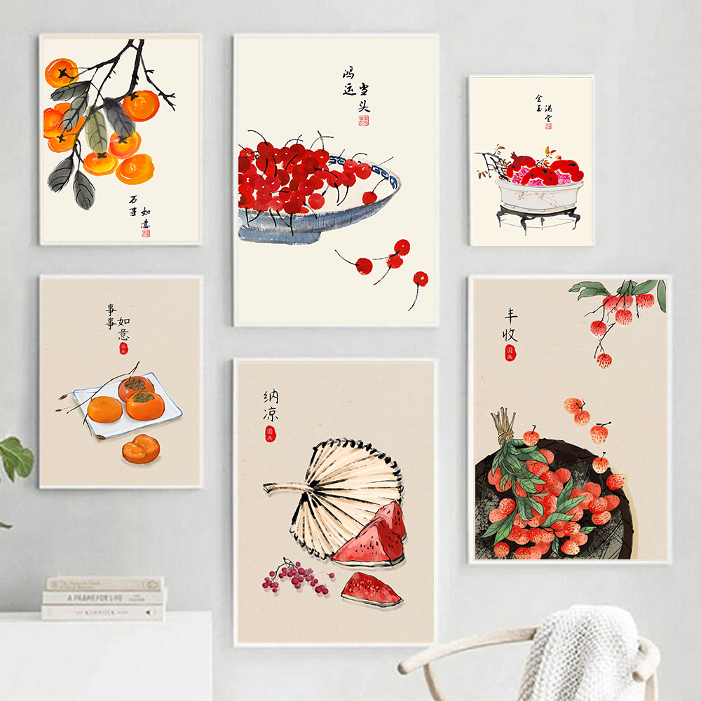 Japanese Style Fruits Poster Q - Japanese Lifestyle Quotes บทวิจารณ์และราคา
