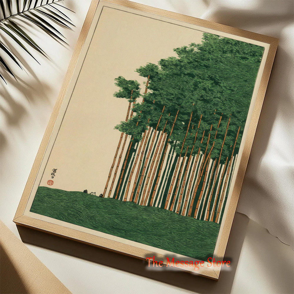 Vintage Japanese Forest Pine T - Japanese Lifestyle And Traditions บทวิจารณ์และราคา