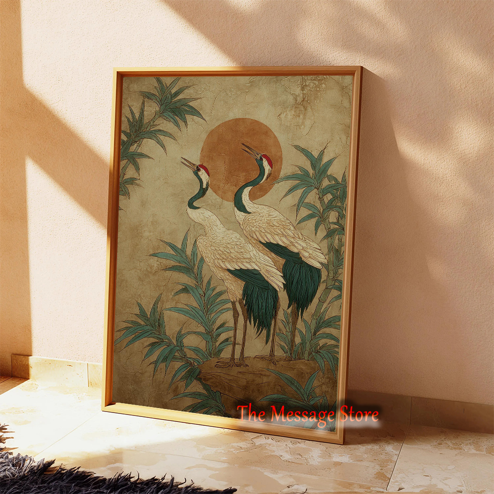 Traditional Nature Crane Birds - Japanese Lifestyle And Traditions บทวิจารณ์และราคา