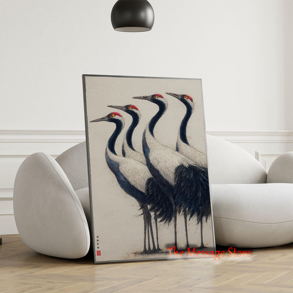 Traditional Nature Crane Birds - Japanese Lifestyle And Traditions บทวิจารณ์และราคา