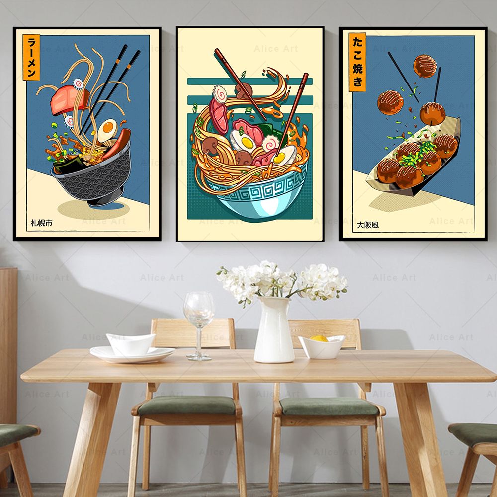 Japanese Style Poster Kitchen  - Japanese Lifestyle Food บทวิจารณ์และราคา