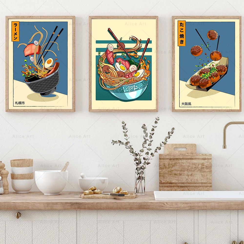Japanese Style Poster Kitchen  - Japanese Lifestyle Food บทวิจารณ์และราคา