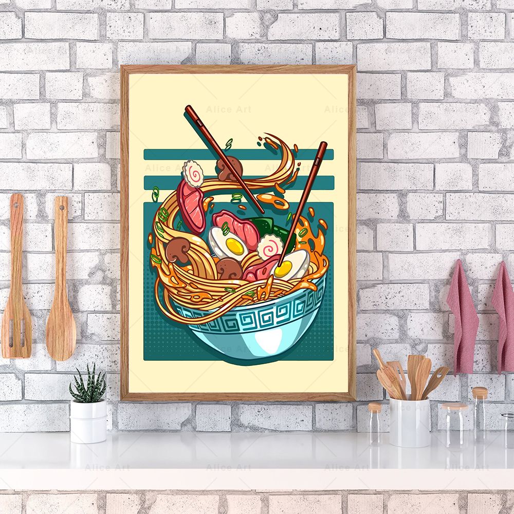 Japanese Style Poster Kitchen  - Japanese Lifestyle Food บทวิจารณ์และราคา