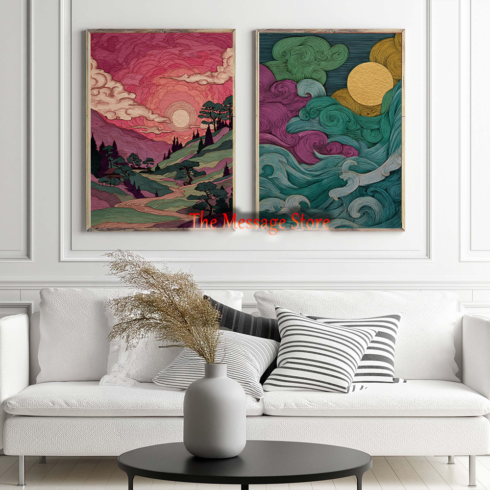 Japanese Landscape Abstract Go - Lifestyle Of Japanese บทวิจารณ์และราคา